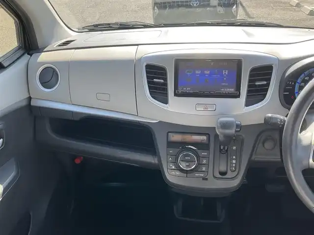 スズキ ワゴンＲ FZ 滋賀県 2014(平26)年 5.1万km ブルーイッシュブラックパール3 レーダーブレーキサポート/誤発進抑制機能/イクリプス7インチナビ（AVN-Z04i）/Bluetooth、CD、DVD、フルセグテレビ/運転席シートヒーター/オートエアコン/純正フロアマット/純正14インチアルミホイール/スペアキー有り/取扱説明書/保証書