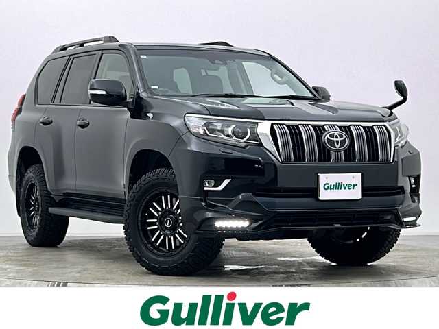 トヨタ ランドクルーザー プラド TX Lパッケージ 宮城県 2017(平29)年 6.2万km ブラック 4WD//トヨタセーフティセンス//純正メーカーナビ(NSZT-Y66T)/（CD/DVD/Bluetooth/フルセグTV)//TRDエアロ//ビルトインETC//RAYS17インチ//LEDオートライト//純正フロアマット//黒本革シート//サンルーフ//レーダークルーズコントロール//アダプティブクルーズコントロール//レーンディパーチャーアラート//クリアランスソナー//パワーシート//エアシート//オートエアコン//スマートキー//プッシュスタート//社外ドライブレコーダー