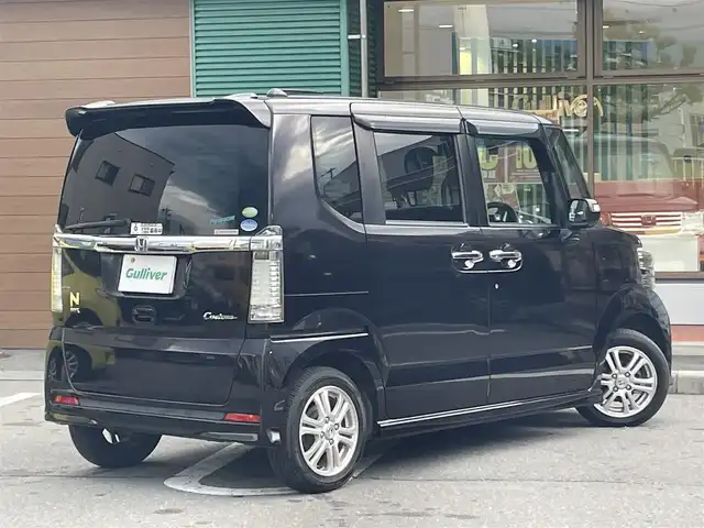ホンダ Ｎ ＢＯＸ カスタム G Lパッケージ 長野県 2012(平24)年 8.4万km プレミアムゴールドパープルパール ワンオーナー/AM/FM/メモリナビ/ワンセグテレビ/バックカメラ/アイドリングストップ/プッシュスタート/両側パワースライドドア/ETC/フォグランプ/ドアバイザー