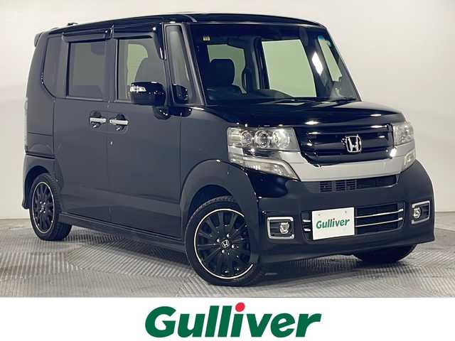 ホンダ Ｎ ＢＯＸ カスタム ターボ SSブラックSパッケージ 広島県 2016(平28)年 4.8万km クリスタルブラックパール 禁煙車/carrozzeriaナビ/バックカメラ/シートヒーター/ＥＴＣ/両側パワースライドドア/クルーズコントロール/パドルシフト/チップアップシート/衝突被害軽減/踏み間違い防止/フォグランプ/オートライト/純正15インチアルミホイール(165/55/R15)/エアバッグ(運転席/助手席/サイド/カーテン)