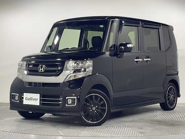 ホンダ Ｎ ＢＯＸ カスタム ターボ SSブラックSパッケージ 広島県 2016(平28)年 4.8万km クリスタルブラックパール 禁煙車/carrozzeriaナビ/バックカメラ/シートヒーター/ＥＴＣ/両側パワースライドドア/クルーズコントロール/パドルシフト/チップアップシート/衝突被害軽減/踏み間違い防止/フォグランプ/オートライト/純正15インチアルミホイール(165/55/R15)/エアバッグ(運転席/助手席/サイド/カーテン)
