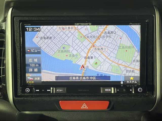 ホンダ Ｎ ＢＯＸ カスタム ターボ SSブラックSパッケージ 広島県 2016(平28)年 4.8万km クリスタルブラックパール 禁煙車/carrozzeriaナビ/バックカメラ/シートヒーター/ＥＴＣ/両側パワースライドドア/クルーズコントロール/パドルシフト/チップアップシート/衝突被害軽減/踏み間違い防止/フォグランプ/オートライト/純正15インチアルミホイール(165/55/R15)/エアバッグ(運転席/助手席/サイド/カーテン)