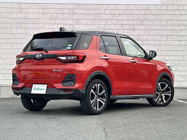 ダイハツ ロッキー G 愛知県 2021(令3)年 6.7万km ブラックマイカメタリック/コンパーノレッド 純正ディスプレイオーディオ/Bluetooth　バックカメラ　全方位カメラ　フルセグTV/ドライブレコーダー/シートヒーター/純正アルミホイール/純正フロアマット/ETC/スペアキー有/ACC/レーンキープアシスト/コーナーセンサー