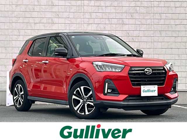 ダイハツ ロッキー G 愛知県 2021(令3)年 6.7万km ブラックマイカメタリック/コンパーノレッド 純正ディスプレイオーディオ/Bluetooth　バックカメラ　全方位カメラ　フルセグTV/ドライブレコーダー/シートヒーター/純正アルミホイール/純正フロアマット/ETC/スペアキー有/ACC/レーンキープアシスト/コーナーセンサー