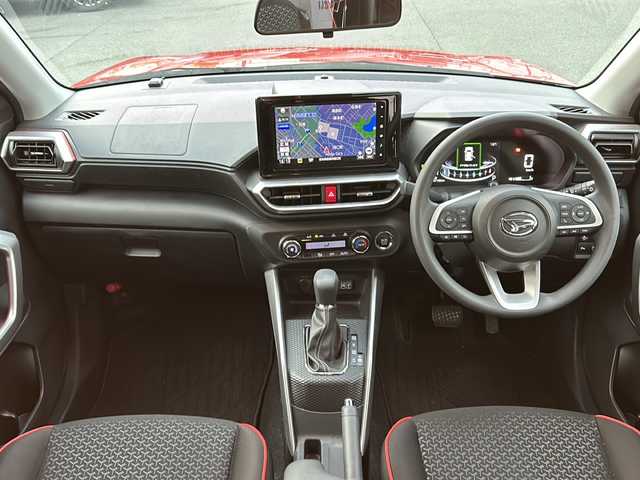 ダイハツ ロッキー G 愛知県 2021(令3)年 6.7万km ブラックマイカメタリック/コンパーノレッド 純正ディスプレイオーディオ/Bluetooth　バックカメラ　全方位カメラ　フルセグTV/ドライブレコーダー/シートヒーター/純正アルミホイール/純正フロアマット/ETC/スペアキー有/ACC/レーンキープアシスト/コーナーセンサー