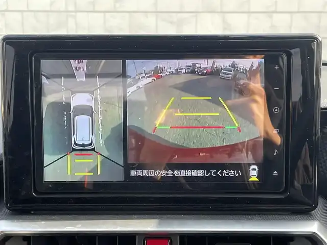 ダイハツ ロッキー G 愛知県 2021(令3)年 6.7万km ブラックマイカメタリック/コンパーノレッド 純正ディスプレイオーディオ/Bluetooth　バックカメラ　全方位カメラ　フルセグTV/ドライブレコーダー/シートヒーター/純正アルミホイール/純正フロアマット/ETC/スペアキー有/ACC/レーンキープアシスト/コーナーセンサー