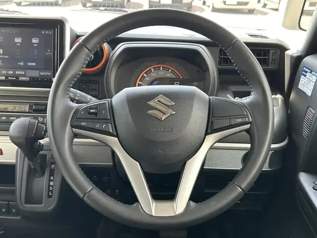 スズキ スペーシア ギア HYBRID XZ 兵庫県 2020(令2)年 3.9万km オフブルーメタリック/ガンメタリック2トーンルーフ クリアランスソナー/全方位カメラ/バックカメラ/ビルトインETC/ドライブレコーダー/シートヒーター/フルセグTV/社外ナビ/Bluetooth接続/スイッチスタート/革巻きステアリング/純正フロアマット/スペアキー