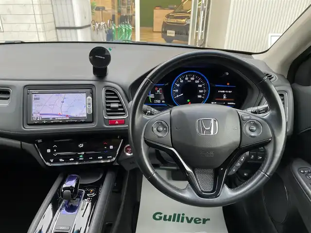 ホンダ ヴェゼル ハイブリッド X Lパッケージ 石川県 2015(平27)年 4.4万km クリスタルブラックパール 4WD/純正メモリーナビ/純正CD/DVD/ワンセグTV/バックカメラ/LEDヘッドライト/ETC/ハーフレザーシート/シートヒーター/スマートキー/プッシュスタート/電動ミラー/レーダークルーズ/ホンダセンシング/レーンキープアシスト/社外アルミホイール