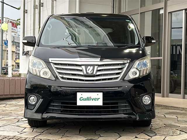 トヨタ アルファード 240S 静岡県 2012(平24)年 9万km ブラック ALPINEナビ/ALPINE後席モニター/サンルーフ/バックカメラ/両側電動スライドドア/前後ソナー/オートライト/盗難防止/オットマン/純正アルミホイール/プッシュスタート/スマートキー