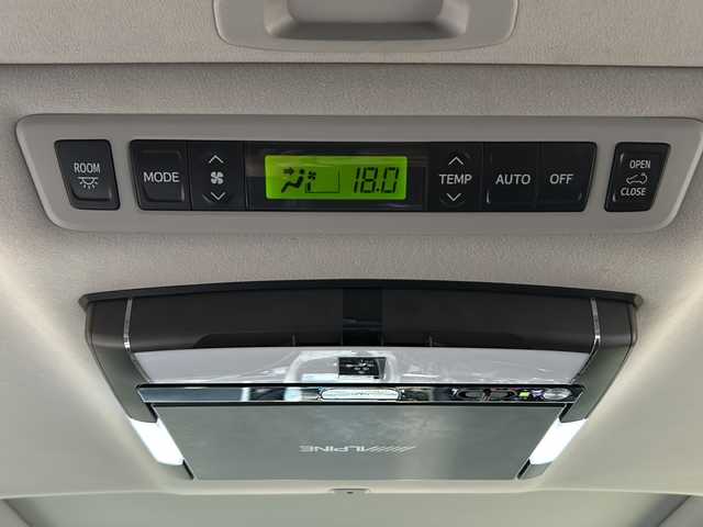 トヨタ アルファード 240S 静岡県 2012(平24)年 9万km ブラック ALPINEナビ/ALPINE後席モニター/サンルーフ/バックカメラ/両側電動スライドドア/前後ソナー/オートライト/盗難防止/オットマン/純正アルミホイール/プッシュスタート/スマートキー
