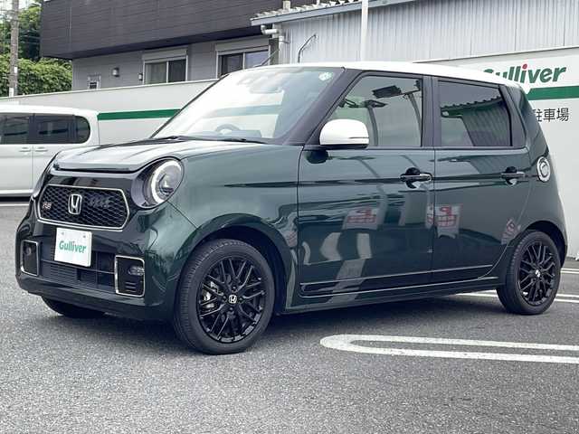 ホンダ Ｎ ＯＮＥ RS 東京都 2021(令3)年 1.7万km ブリティッシュグリーンP ワンオーナー/Honda SENSING/6速マニュアル車/社外ナビ/バックカメラ/地デジTV/Hondaスマートキーシステム/充電用USBジャック/フルLEDヘッドライト/ETC/保証書/取説書/スペアスマートキー