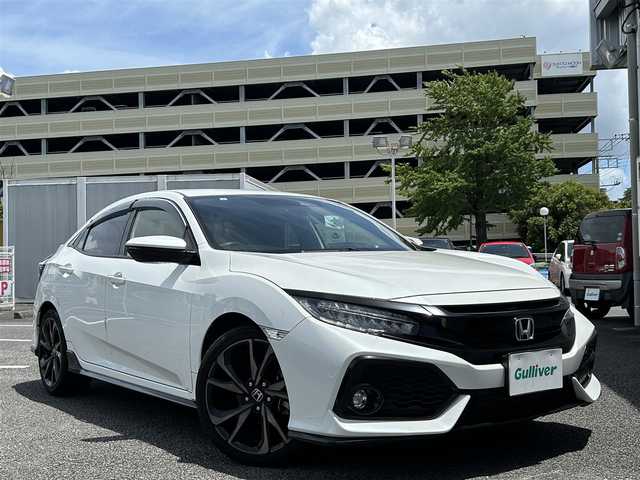 ホンダ シビック ハッチバック 静岡県 2019(平31)年 4.6万km ホワイトオーキッドパール ユーザー買取車両/純正SDナビ（VXM-194VFi）/【FM/AM/BT/CD/DVD/地デジTV】/純正LEDライト/純正18インチAW/クルーズコントロール/エンジンスタートボタン/バックカメラ/ドライブレコーダー（前後）/ETC/純正フロアマット/横滑り防止装置/レーンアシスト/コーナーセンサー/衝撃被害軽減システム/MTモード付AT/スタットレスタイヤ×4/シートヒーター/アイドリングストップ