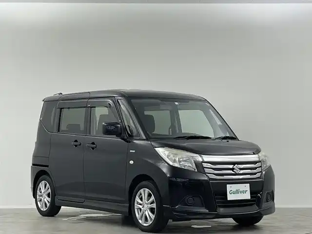 スズキ ソリオ HV MX 埼玉県 2016(平28)年 8.2万km スーパーブラックパール シートヒーター 純正HIDヘッドライト アイドリングストップ 片側パワースライドドア スペアキー CD AUX プッシュスタート 純正フロアマット 純正15インチアルミホイール スマートキー ETC