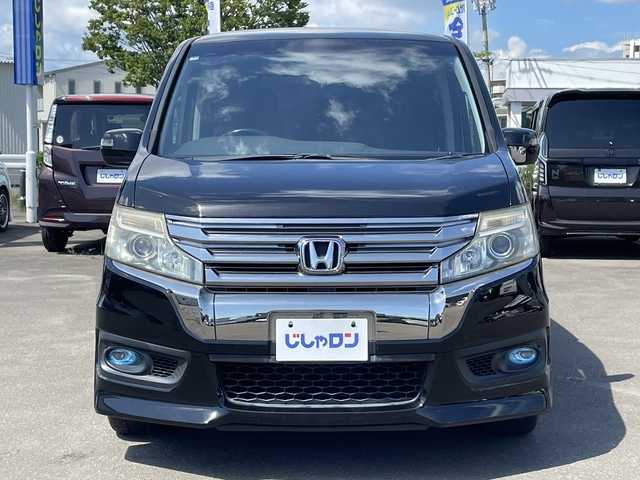 ホンダ ステップワゴン スパーダ Z クールスピリット 宮城県 2014(平26)年 13.7万km プレミアムスパークルブラックパール (株)IDOMが運営する【じしゃロン仙台店】の自社ローン専用車両になりますこちらは現金またはオートローンご利用時の価格です。自社ローンご希望の方は別途その旨お申付け下さい/両側パワースライドドア/純正ナビ/純正フロアマット/リアガラススモークフィルム/バックカメラ/フリップダウン・モニター/ETC