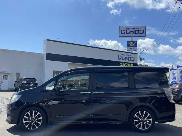 ホンダ ステップワゴン スパーダ Z クールスピリット 宮城県 2014(平26)年 13.7万km プレミアムスパークルブラックパール (株)IDOMが運営する【じしゃロン仙台店】の自社ローン専用車両になりますこちらは現金またはオートローンご利用時の価格です。自社ローンご希望の方は別途その旨お申付け下さい/両側パワースライドドア/純正ナビ/純正フロアマット/リアガラススモークフィルム/バックカメラ/フリップダウン・モニター/ETC