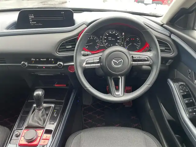 マツダ ＣＸ－３０ 20S 鳥取県 2020(令2)年 3.3万km ディープクリスタルブルーマイカ 純正ナビ／フルセグ／ＤＶＤ／ＣＤ／ＢＴ/バックカメラ・ＥＴＣ/衝突軽減ブレーキ/レーダークルーズコントロール/ＬＥＤヘットライト/プッシュエンジンスタート/前後クリアランスソナー/電動パーキングブレーキ/純正１８インチアルミ/社外アルミスタットレスセット積込/フロアマット/スペアキーｘ１
