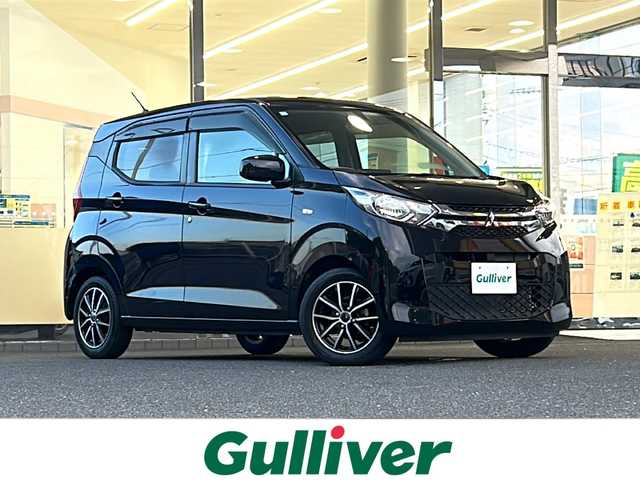 三菱 ｅＫワゴン M 福島県 2019(令1)年 4.4万km アメジストブラック 登録時走行距離：44051km/社外メモリナビ/ (ワンセグTV/BT/CD/DVD/AM/FM)/バックカメラ/シートヒーター/ (D席/N席)/アイドリングストップ/フロアマット/電動格納ミラー/ドアバイザー/ハロゲンヘッドライト/社外14インチAW/積み込み冬タイヤ/横滑り防止装置/スマートキー/スペアキー×１/保証書/取扱説明書