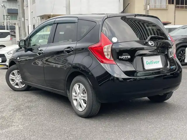 日産 ノート X DIG－S 島根県 2013(平25)年 11.1万km スーパーブラック ワンオーナー　/社外ＳＤナビ　/フルセグTV　/ＤＶＤ再生　/ＥＴＣ　/アイドリングストップ　/スマートキー　/プッシュスタート　/純正フロアマット　/保証書　/取扱説明書　/スマートキー１本