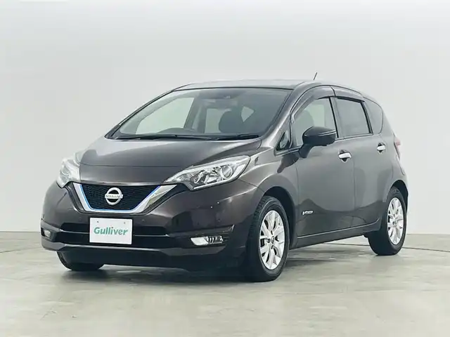 日産 ノート e－パワー X 福島県 2019(平31)年 4.1万km インペリアルアンバーP 純正ナビゲーション/・型式：MM218D-W/・CD/DVD/BT/TV/SD/AM・FM/・バックカメラ/ドライブレコーダー/プッシュスタート/・スマートキー/純正フロアマット/ドアバイザー