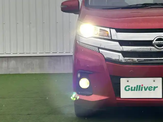 日産 デイズ ハイウェイスターX 香川県 2019(平31)年 3.2万km スパークリングレッドM 社外SDナビ　/【CD/DVD/Ｂｌｕｅｔｏｏｔｈ／地デジ対応】/全方位カメラ　/衝突軽減ブレーキ　/車線逸脱警報システム　/ＨＩＤヘッドライト　/オートライト／オートハイビーム機能　/革巻きステアリング　/ＥＴＣ　/ウィンカーミラー　
