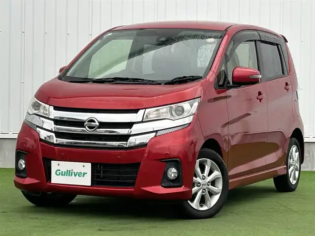 日産 デイズ ハイウェイスターX 香川県 2019(平31)年 3.2万km スパークリングレッドM 社外SDナビ　/【CD/DVD/Ｂｌｕｅｔｏｏｔｈ／地デジ対応】/全方位カメラ　/衝突軽減ブレーキ　/車線逸脱警報システム　/ＨＩＤヘッドライト　/オートライト／オートハイビーム機能　/革巻きステアリング　/ＥＴＣ　/ウィンカーミラー　