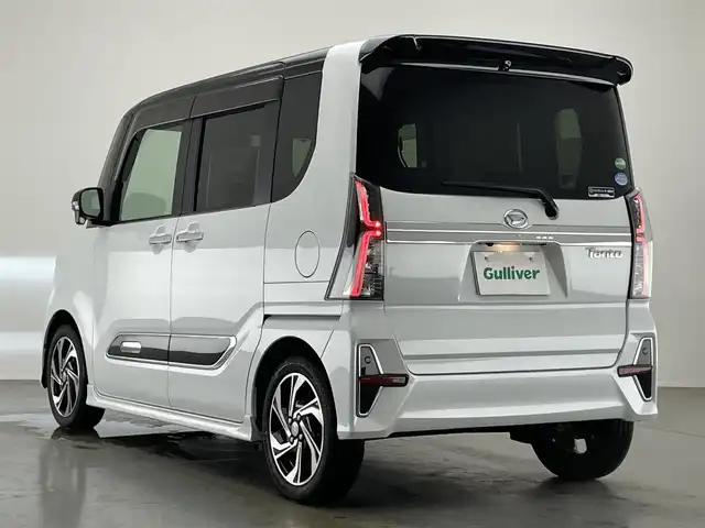ダイハツ タント カスタム RS スタイルセレクション 愛知県 2021(令3)年 1.7万km ブラックマイカメタリック/シャイニングホワイトパール 純正９型ナビ　全方位カメラ　禁煙車　黒ハーフレザー　フルセグＴＶ　両側パワスラ　ＥＴＣ　ドラレコ　シートヒーター　スマートアシストIII　衝突軽減　レーンキープ　オートハイビーム　ＤＶＤ再生　ターボ搭載車
