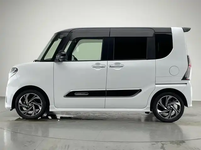 ダイハツ タント カスタム RS スタイルセレクション 愛知県 2021(令3)年 1.7万km ブラックマイカメタリック/シャイニングホワイトパール 純正９型ナビ　全方位カメラ　禁煙車　黒ハーフレザー　フルセグＴＶ　両側パワスラ　ＥＴＣ　ドラレコ　シートヒーター　スマートアシストIII　衝突軽減　レーンキープ　オートハイビーム　ＤＶＤ再生　ターボ搭載車