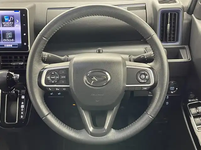 ダイハツ タント カスタム RS スタイルセレクション 愛知県 2021(令3)年 1.7万km ブラックマイカメタリック/シャイニングホワイトパール 純正９型ナビ　全方位カメラ　禁煙車　黒ハーフレザー　フルセグＴＶ　両側パワスラ　ＥＴＣ　ドラレコ　シートヒーター　スマートアシストIII　衝突軽減　レーンキープ　オートハイビーム　ＤＶＤ再生　ターボ搭載車