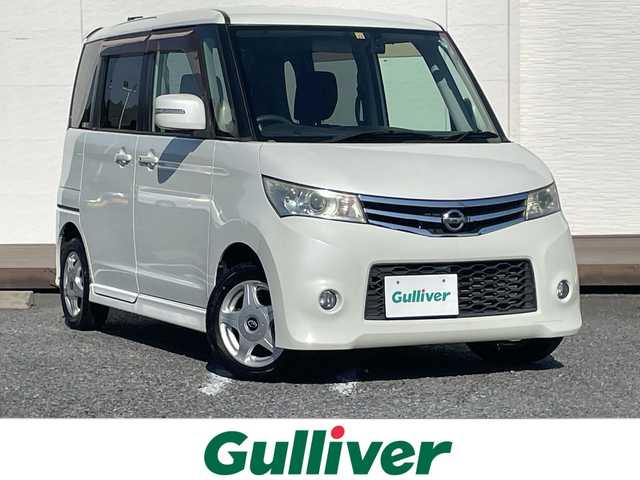 日産 ルークス ハイウェイスター 千葉県 2013(平25)年 4.2万km スノーパールホワイト ナビ　ＭＣ３１２Ｄ－Ａ　ＣＤ　ＤＶＤ　ドライブレコーダー　ＥＴＣ　片側パワースライドドア　ＨＩＤヘッドライト　オートライト　フォグランプ　スマートキー　社外アルミホイール　保証書　取扱説明書