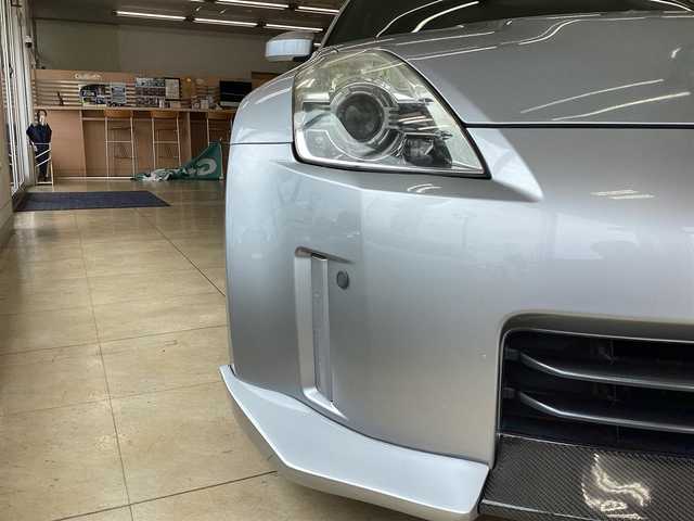 日産 フェアレディ Ｚ バージョンT 栃木県 2007(平19)年 8.6万km ブリリアントシルバー  純正ナビ/ バックカメラ/ ETC/ HIDヘッドライト/ シートヒーター/ BOSEサウンド/ D席N席パワーシート/ MTモード付きAT/ FUJITSUBOマフラー/ TEIN車高調/ ドラレコ/ 純正フロアマット/ 取説・ナビ説・保証書