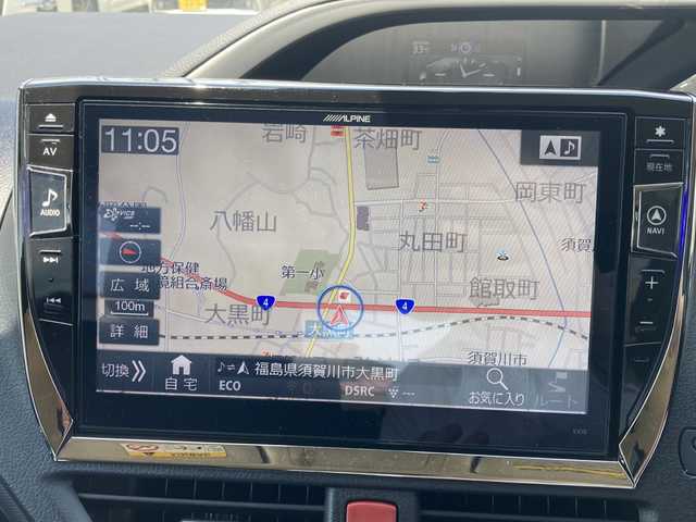 トヨタ ヴォクシー ハイブリッド ZS 煌Ⅱ 福島県 2017(平29)年 5万km ブラッキッシュアゲハガラスフレーク ワンオーナー/社外メモリナビ/・EX10　/CD、DVD、BT、MSV、フルセグTV/トヨタセーフティセンス/バックカメラ/ビルトインETC/ステアリングリモコン/スマートキー/プッシュスタート/モデリスタフロントスポイラー/両側パワースライドドア/オートライト/LEDライト/フォグランプ/社外18インチアルミホイール/保証書/取扱説明書
