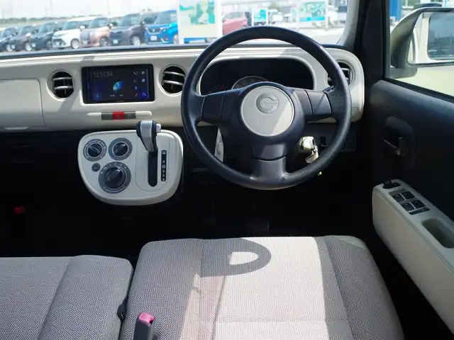 ダイハツ ミラ ココア L 千葉県 2012(平24)年 5.4万km コットンアイボリー 155/65R14/社外ディスプレイオーディオ【FH-8500DVS】/【DVD/CD再生機能　Bluetooth接続】/バックカメラ/ETC/ドアバイザー/キーレス