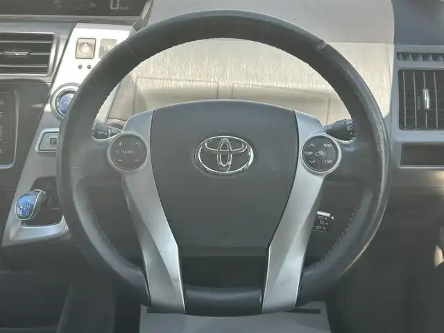 トヨタ プリウス α G 山形県 2012(平24)年 6.4万km ブラック 純正ナビ/FM/AM/BT/USB/HDD/DVD/クルーズコントロール/ドライブレコーダー前後/サンルーフ/バックカメラ/フォグランプ/ETC/ハロゲンライト/AUTOライト/ダブルエアバック