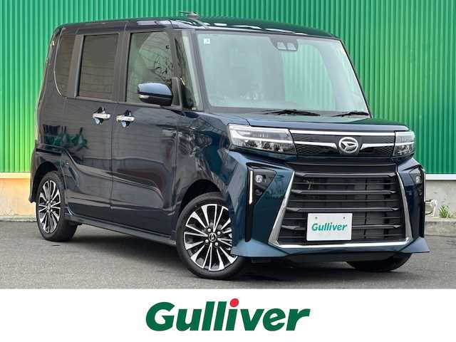 ダイハツ タント カスタム RS 宮城県 2025(令7)年 0.1千km レーザーブルークリスタルシャイン スマートクルーズパック/・全車速追従機能付アダプティブクルーズコントロール/・レーンキープコントロール/・コーナリングトレースアシスト/・ステアリングスイッチ（運転支援）/・ETC/9インチスマホ連携ディスプレイオーディオ/・AppleCarPlay/AndroidAuto/・USBソケット/HDMIソケット/・フルセグTV/＝＝＝/スマートアシスト/・衝突回避支援ブレーキ機能/・衝突警報機能/・ブレーキ制御付誤発進抑制機能/・車線逸脱警報機能/・車線逸脱抑制制御機能/・路側逸脱警報機能/・ふらつき警報/・先行車発進お知らせ機能/・標識認識機能/・アダプティブドライビングビーム/・コーナーセンサー/バックカメラ/両側パワースライドドア/ハーフレザーシート/シートヒーター/革巻きステアリング/ステアリングスイッチ/電動パーキングブレーキ/ブレーキホールド/LEDヘッドランプ/フォグランプ/オートライト/スマートキー＆プッシュスタート/スペアキー1本/電動格納ミラー/純正15インチAW/W/サイド/カーテンエアバッグ