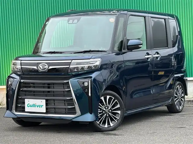 ダイハツ タント カスタム RS 宮城県 2025(令7)年 0.1千km レーザーブルークリスタルシャイン スマートクルーズパック/・全車速追従機能付アダプティブクルーズコントロール/・レーンキープコントロール/・コーナリングトレースアシスト/・ステアリングスイッチ（運転支援）/・ETC/9インチスマホ連携ディスプレイオーディオ/・AppleCarPlay/AndroidAuto/・USBソケット/HDMIソケット/・フルセグTV/＝＝＝/スマートアシスト/・衝突回避支援ブレーキ機能/・衝突警報機能/・ブレーキ制御付誤発進抑制機能/・車線逸脱警報機能/・車線逸脱抑制制御機能/・路側逸脱警報機能/・ふらつき警報/・先行車発進お知らせ機能/・標識認識機能/・アダプティブドライビングビーム/・コーナーセンサー/バックカメラ/両側パワースライドドア/ハーフレザーシート/シートヒーター/革巻きステアリング/ステアリングスイッチ/電動パーキングブレーキ/ブレーキホールド/LEDヘッドランプ/フォグランプ/オートライト/スマートキー＆プッシュスタート/スペアキー1本/電動格納ミラー/純正15インチAW/W/サイド/カーテンエアバッグ