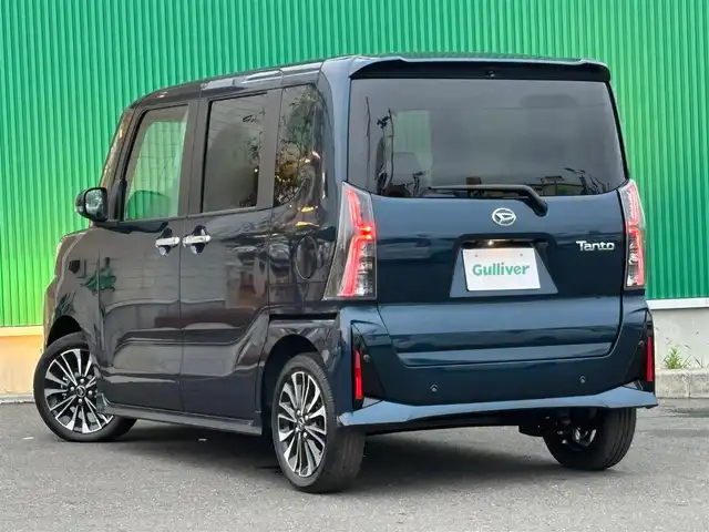 ダイハツ タント カスタム RS 宮城県 2025(令7)年 0.1千km レーザーブルークリスタルシャイン スマートクルーズパック/・全車速追従機能付アダプティブクルーズコントロール/・レーンキープコントロール/・コーナリングトレースアシスト/・ステアリングスイッチ（運転支援）/・ETC/9インチスマホ連携ディスプレイオーディオ/・AppleCarPlay/AndroidAuto/・USBソケット/HDMIソケット/・フルセグTV/＝＝＝/スマートアシスト/・衝突回避支援ブレーキ機能/・衝突警報機能/・ブレーキ制御付誤発進抑制機能/・車線逸脱警報機能/・車線逸脱抑制制御機能/・路側逸脱警報機能/・ふらつき警報/・先行車発進お知らせ機能/・標識認識機能/・アダプティブドライビングビーム/・コーナーセンサー/バックカメラ/両側パワースライドドア/ハーフレザーシート/シートヒーター/革巻きステアリング/ステアリングスイッチ/電動パーキングブレーキ/ブレーキホールド/LEDヘッドランプ/フォグランプ/オートライト/スマートキー＆プッシュスタート/スペアキー1本/電動格納ミラー/純正15インチAW/W/サイド/カーテンエアバッグ