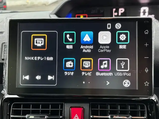 ダイハツ タント カスタム RS 宮城県 2025(令7)年 0.1千km レーザーブルークリスタルシャイン スマートクルーズパック/・全車速追従機能付アダプティブクルーズコントロール/・レーンキープコントロール/・コーナリングトレースアシスト/・ステアリングスイッチ（運転支援）/・ETC/9インチスマホ連携ディスプレイオーディオ/・AppleCarPlay/AndroidAuto/・USBソケット/HDMIソケット/・フルセグTV/＝＝＝/スマートアシスト/・衝突回避支援ブレーキ機能/・衝突警報機能/・ブレーキ制御付誤発進抑制機能/・車線逸脱警報機能/・車線逸脱抑制制御機能/・路側逸脱警報機能/・ふらつき警報/・先行車発進お知らせ機能/・標識認識機能/・アダプティブドライビングビーム/・コーナーセンサー/バックカメラ/両側パワースライドドア/ハーフレザーシート/シートヒーター/革巻きステアリング/ステアリングスイッチ/電動パーキングブレーキ/ブレーキホールド/LEDヘッドランプ/フォグランプ/オートライト/スマートキー＆プッシュスタート/スペアキー1本/電動格納ミラー/純正15インチAW/W/サイド/カーテンエアバッグ