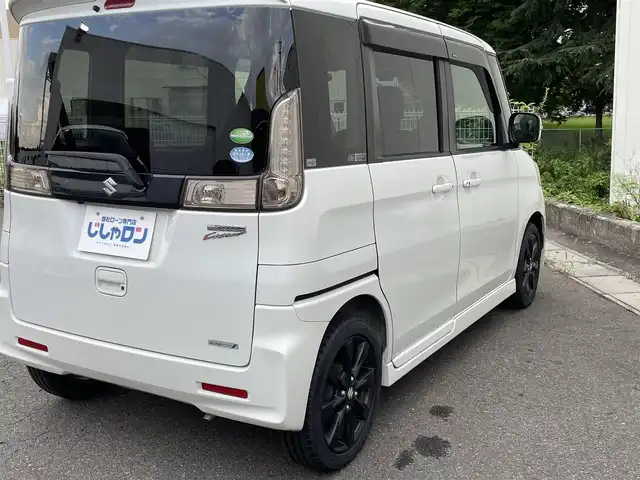 スズキ スペーシア カスタム XS リミテッド 福島県 2014(平26)年 7.9万km パールホワイト (株)IDOMが運営する【じしゃロン福島店】の自社ローン対象車両になります。こちらは現金ご利用時の価格です。自社ローンご希望の方は別途その旨お申付け下さい。/社外メモリナビ/バックカメラ/フルセグテレビ/革巻きステアリング/ステアリングリモコン/両側パワースライドドア/ETC/ドアバイザー/シートヒーター