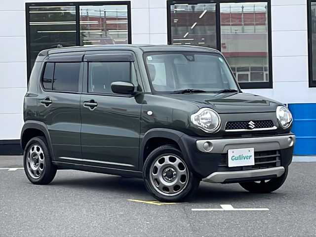 スズキ ハスラー G 山口県 2015(平27)年 9.4万km クールカーキPM ワンオーナー/社外ディスプレイオーディオ(FH‐9400DVS)/・Bluetooth接続オーディオ/・DVD再生/・Apple　Car　Play/・Android　Auto/レーダーブレーキサポート/誤発進抑制制御/エマージェンシーストップシグナル/プッシュスタート/スマートキー/スペアキー有/シートヒーター/ドアバイザー/アイドリングストップ/オートエアコン/ヘッドライトレベライザー/純正フロアマット/取扱説明書/保証書