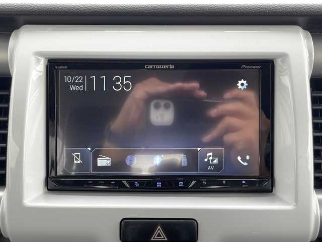 スズキ ハスラー G 山口県 2015(平27)年 9.4万km クールカーキPM ワンオーナー/社外ディスプレイオーディオ(FH‐9400DVS)/・Bluetooth接続オーディオ/・DVD再生/・Apple　Car　Play/・Android　Auto/レーダーブレーキサポート/誤発進抑制制御/エマージェンシーストップシグナル/プッシュスタート/スマートキー/スペアキー有/シートヒーター/ドアバイザー/アイドリングストップ/オートエアコン/ヘッドライトレベライザー/純正フロアマット/取扱説明書/保証書