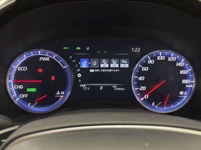 トヨタ クラウン ハイブリッド S Cパッケージ Four 長野県 2018(平30)年 3.8万km プレシャスブラックパール 純正ナビ（フルセグ/DVD/CD/BT/Miracast）/パノラミックビューモニター/ビルトインETC/トヨタセーフティーセンス/プリクラッシュセーフティー/BSM/クリアランスソナー/レーダークルーズコントロール/RCTA/RCD/パーキングサポート/HUD/RSA/AC100Vコンセント/前席シートヒーター＆クーラー/ステリングヒーター/社外17インチAW/スペアーキー/取扱説明書