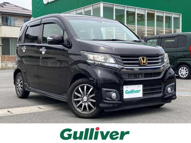 ホンダ Ｎ ＷＧＮ カスタム G Aパッケージ 静岡県 2014(平26)年 4.4万km プレミアムゴールドパープルパール 外部検査実施済み/ワンオーナー/純正メモリナビ/(DVD/フルセグTV/Bluetooth/MSV)/バックカメラ/シティブレーキアクティブシステム/クルーズコントロール/ハーフレザーシート/HIDヘッドライト/スマートキー/ETC/前方ドライブレコーダー/横滑り防止機能/純正14インチアルミホイール/カーテンエアバック/保証書/取扱説明書/スペアキー