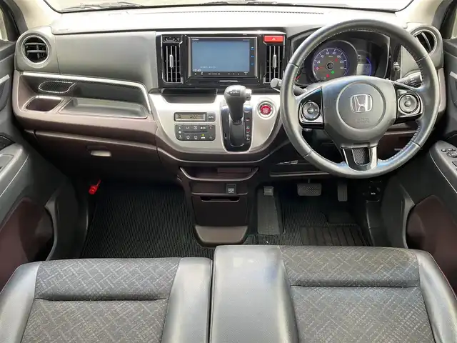 ホンダ Ｎ ＷＧＮ カスタム G Aパッケージ 静岡県 2014(平26)年 4.4万km プレミアムゴールドパープルパール 外部検査実施済み/ワンオーナー/純正メモリナビ/(DVD/フルセグTV/Bluetooth/MSV)/バックカメラ/シティブレーキアクティブシステム/クルーズコントロール/ハーフレザーシート/HIDヘッドライト/スマートキー/ETC/前方ドライブレコーダー/横滑り防止機能/純正14インチアルミホイール/カーテンエアバック/保証書/取扱説明書/スペアキー