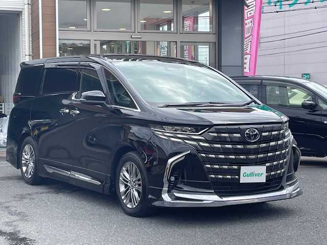 トヨタ アルファード Z 埼玉県 2024(令6)年 2.2万km ブラック ワンオーナー/純正ナビ/純正フリップダウンモニター/両側パワースライドドア/モデリスタエアロ