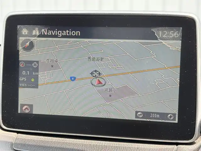 マツダ デミオ 13S 滋賀県 2014(平26)年 8.1万km アルミニウムメタリック 純正ナビ(BT/AUX)/アイドリングストップ/衝突軽減システム/盗難防止装置/ビルトインETC/純正フロアマット/スペアキー