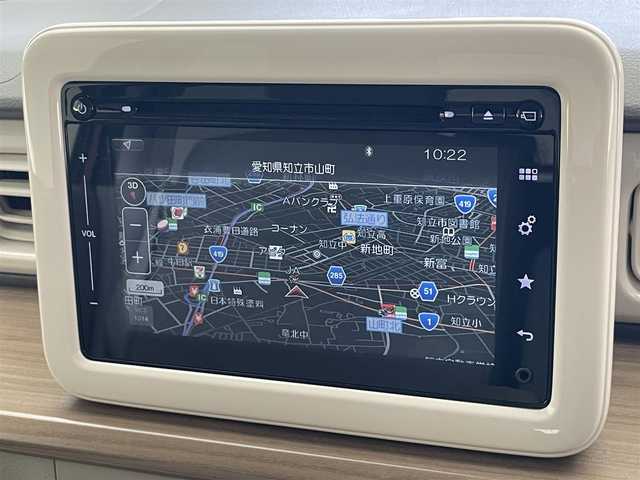 スズキ ラパン X 愛知県 2015(平27)年 4万km カシスピンクパールメタリック 純正ナビ/全方位カメラ/Bluetooth接続/フルセグTV/USB/AUX/シートヒーター/LEDヘッドライト/衝突被害軽減装置/横滑り防止装置/アイドリングストップ/ステアリングリモコン/禁煙車