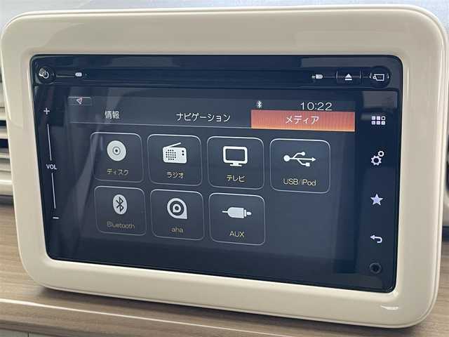 スズキ ラパン X 愛知県 2015(平27)年 4万km カシスピンクパールメタリック 純正ナビ/全方位カメラ/Bluetooth接続/フルセグTV/USB/AUX/シートヒーター/LEDヘッドライト/衝突被害軽減装置/横滑り防止装置/アイドリングストップ/ステアリングリモコン/禁煙車