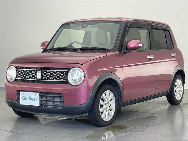 スズキ ラパン X 愛知県 2015(平27)年 4万km カシスピンクパールメタリック 純正ナビ/全方位カメラ/Bluetooth接続/フルセグTV/USB/AUX/シートヒーター/LEDヘッドライト/衝突被害軽減装置/横滑り防止装置/アイドリングストップ/ステアリングリモコン/禁煙車
