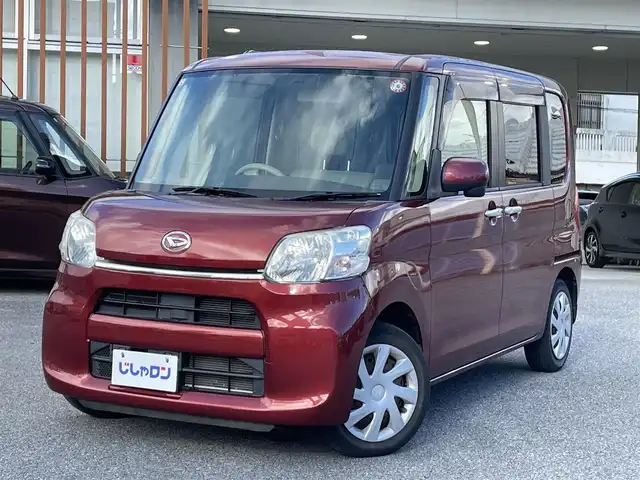 ダイハツ タント X 沖縄県 2014(平26)年 4.2万km ファイアークォーツレッドM (株)IDOMが運営する【じしゃロンコザ店】の自社ローン専用車両になりますこちらは現金またはオートローンご利用時の価格です。自社ローンご希望の方は別途その旨お申付け下さい/・本土仕入/・社外ナビ/・Bluetooth接続/・TV/・DVD再生/・片側パワースライドドア/・スマートキー/・プッシュスタート/・純正フロアマット/・オートライト
