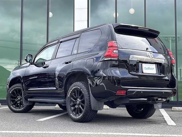 トヨタ ランドクルーザー プラド TX-L 70thアニバーサリーLTD 福岡県 2021(令3)年 6.4万km ブラック ワンオーナー/メーカーオプションナビ/（フルセグTV BT Miracast AM FM)/サンルーフ/BSM/アラウンドビューモニター/ビルトインETC/パワーシート/エアーシート/シートヒーター/純正ドアバイザー/純正フロアマット/純正18インチAW/ドラレコ（COMTEC HDR361GW)/レーダークルーズコントロール/オートライト/ヘッドライトウォッシャー/牽引装置